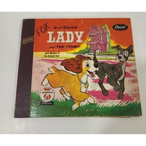 Walt Disney's‎ Lady And The Tramp 1954 Capital 2 Record Reader  78 RPM  and Book